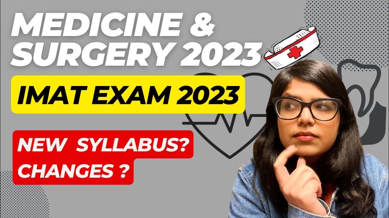 Medicine and Surgery 2023 Full details, IMAT 2023. Syllabus, Test