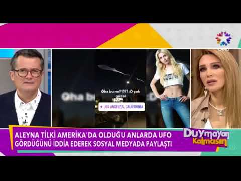 Aleyna Tilki Amerika'da Olduğu Anlarda UFO Gördüğünü İddia Ederek Sosyal Medyada Paylaştı