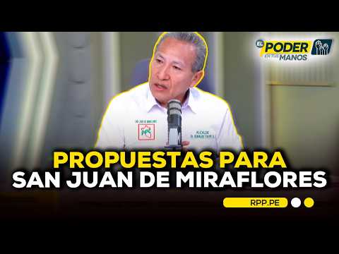Oswaldo Taype and his proposals for San Juan de Miraflores ahead of the 2026 elections