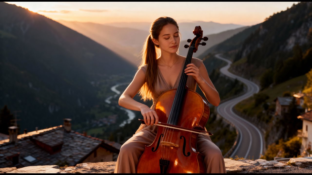 🎻🎹 Cello, Violin & Piano in Soglio Sunset – Deep Emotional Music for Relaxation & Sleep