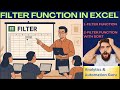46-Dynamic Filtering in Excel Using FILTER | Filter Function | Filter and Sort Function