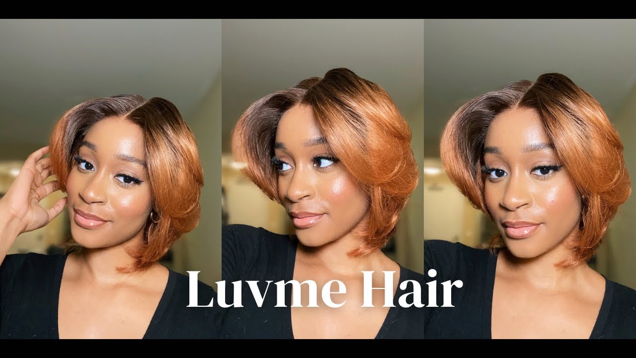 1 SEC INSTALL ELEGANT BOSS VIBE SHORT PIXIE CUT OMBRE BROWN GLUELESS