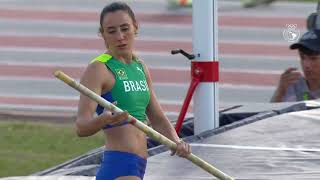ASSUNÇÃO 2022 - Juliana Campos conquista medalha de prata no salto com vara no Atletismo