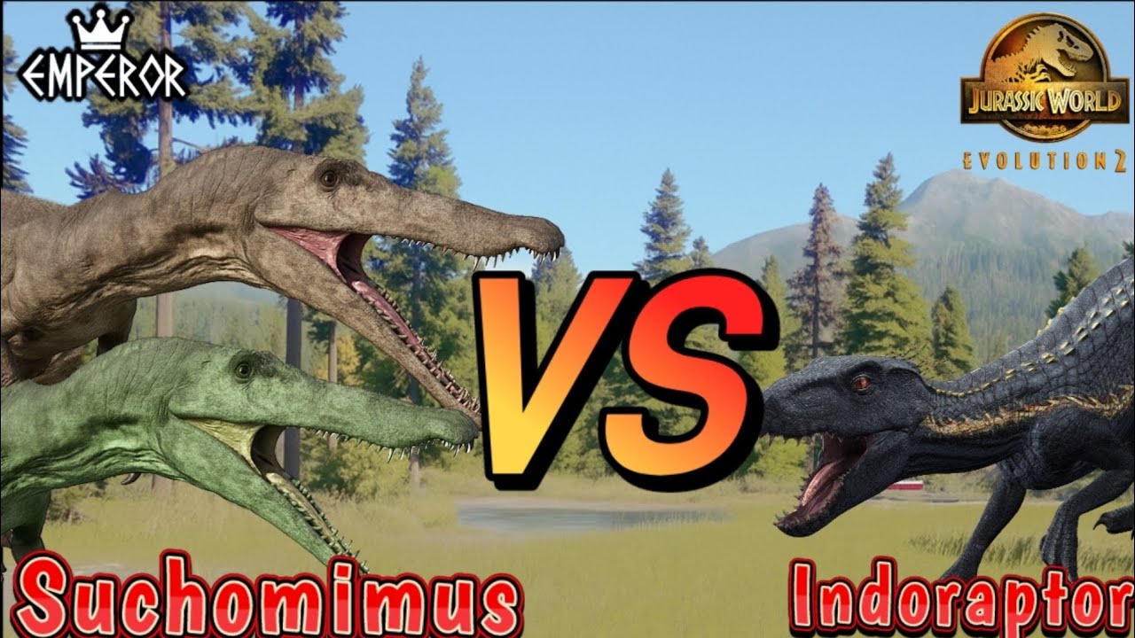 Jurassic World Evolution 2 | INDORAPTOR VS SUCHOMIMUS | Luta de Dinos #14