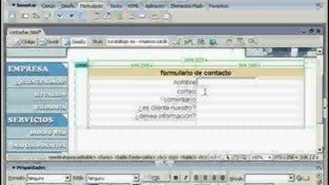 DreamWeaver curso pagina web videotutoriales.es