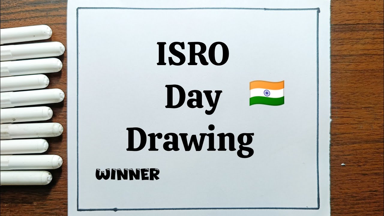 Chandrayan 3 Drawing Easy || ISRO Day  Poster Drawing || How to Draw Chandrayan Moon Mission 