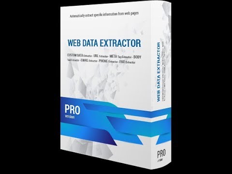 Web Data Extractor Professional - YouTube