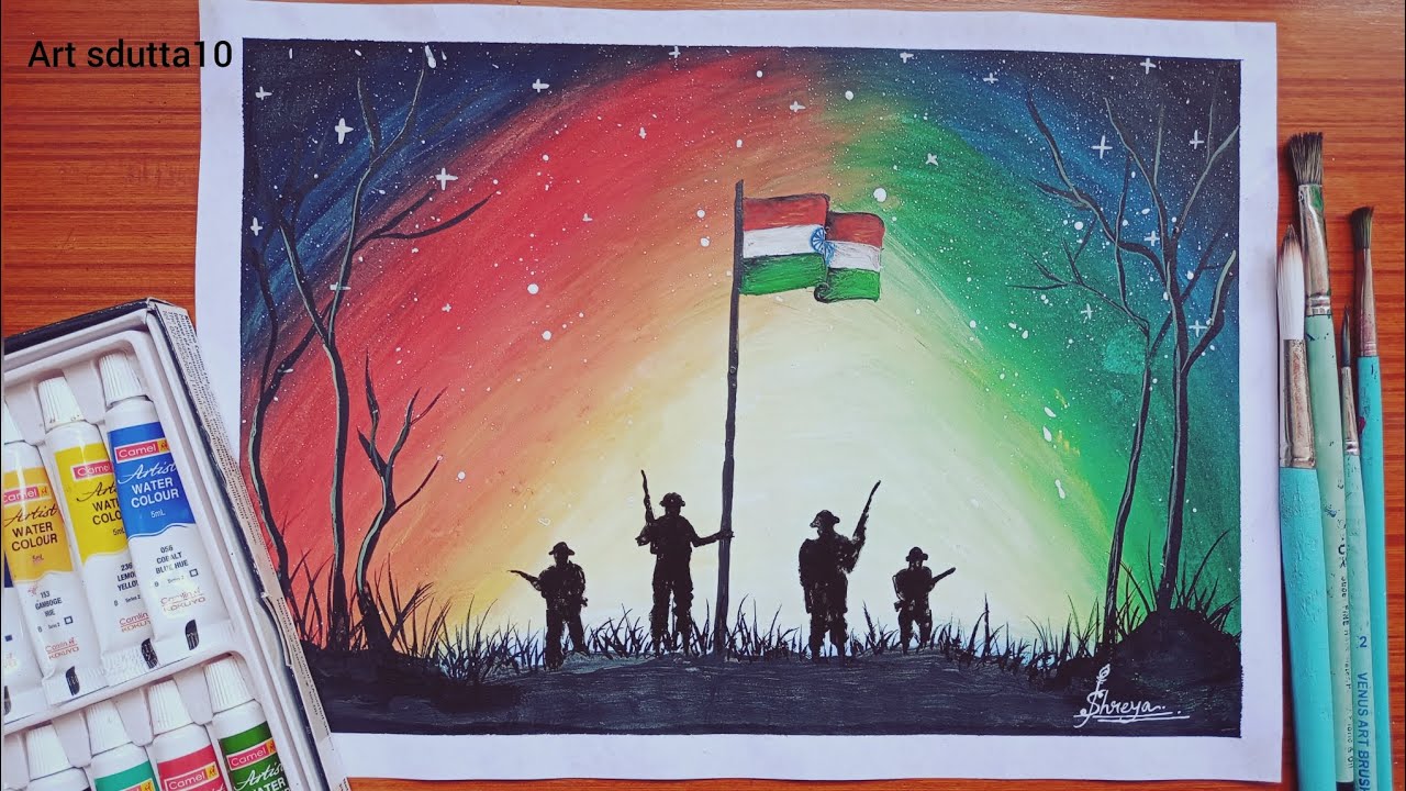 Independence Day drawing tutorial 15 August(2023)// indian army