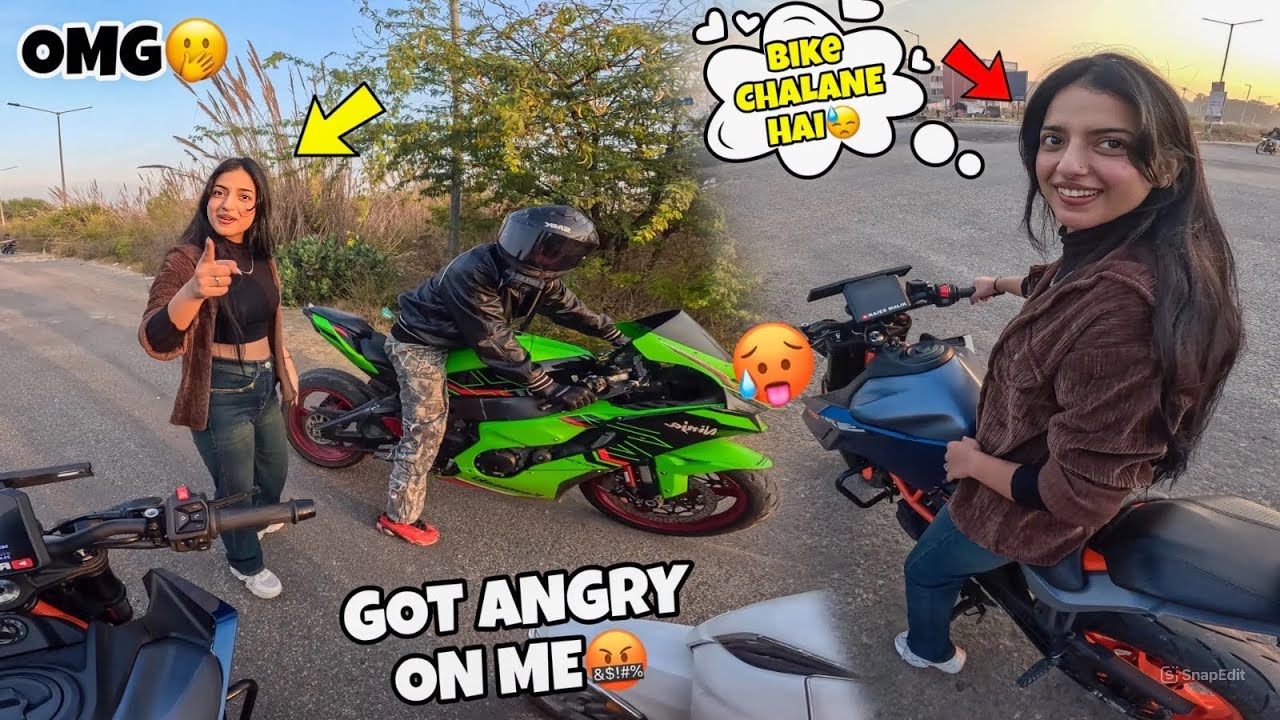 Эта девушка украла мой велосипед😤|| Она на меня разозлилась😓