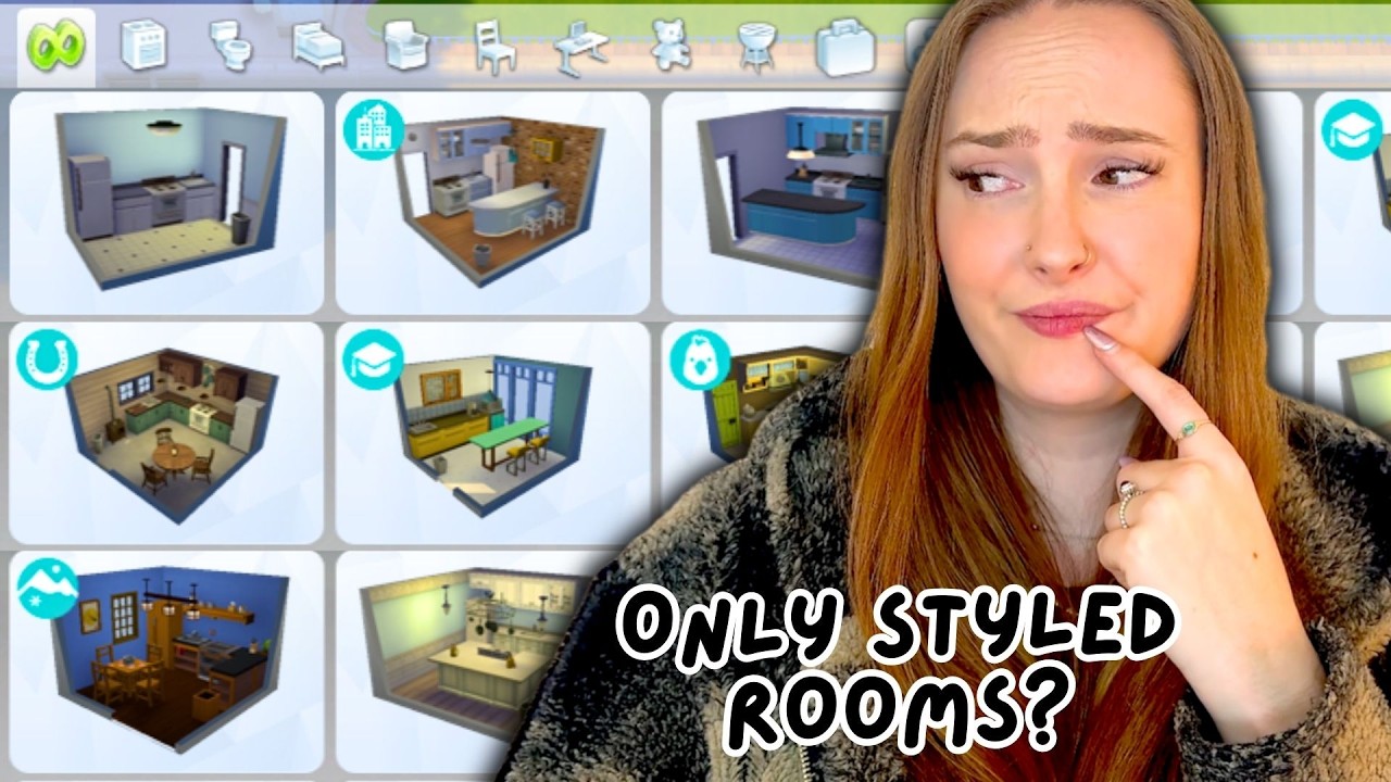 Using ONLY Premade Rooms to Build a House | Sims 4 Build Challenge ...