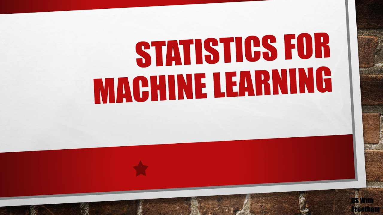 Statistics for Machine Learning in Tamil 2023- Intro & Synopsis |# ...
