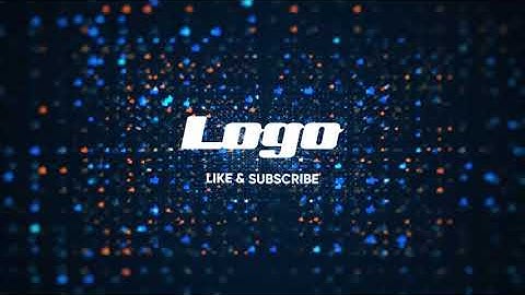 681 -  Logo Reveal Digital Like bokeh particle intro outro animation