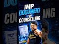 Documents Required During Conselling Process! #jee2026 #jee #jeemains #iit #counselling #shorts