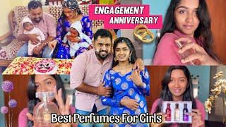 Our 1st Engagement Anniversary surprise❣️🎂 | Best perfume for Girls 💃 Ft. Carlton London Perfum👌🏻💜