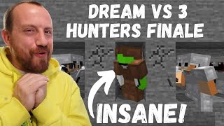 WATCHING Dream Vs 3 Hunters FINALE For The FIRST TIME! | Minecraft Manhunt (25k Sub Special)
