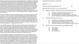 Academic Reading Sample Task 6 and 7