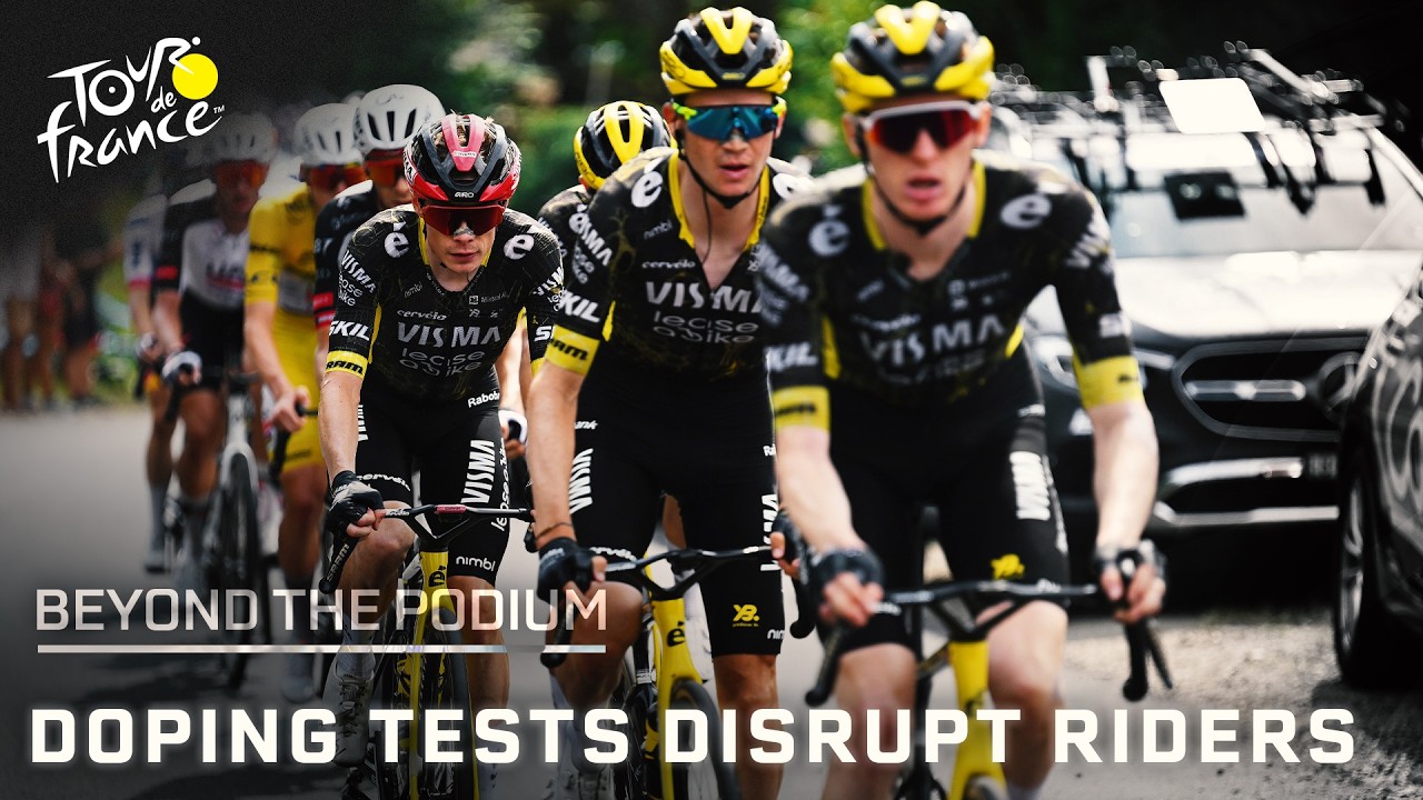 Late-night doping tests disrupt Jonas Vingegaard and Tadej Pogacar before race | Beyond the Podium