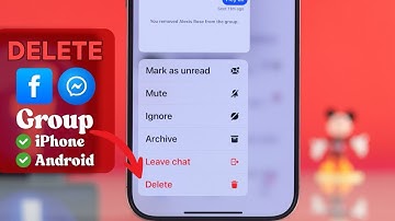 How to Delete Group Chat on Facebook Messenger! [For Group Admins]