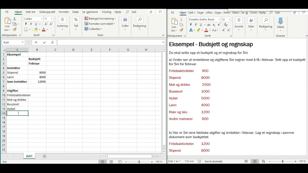 1PY Budsjett og regnskap