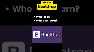 What is Bootstrap? software course Details #bootstrap #webdevelopment #frontend