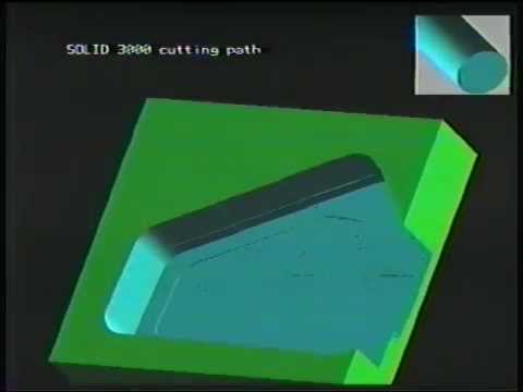 1985 Ikonas/Adage 3000 solid modeling - NC milling machine simulation