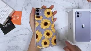 MOSNOVO iPhone 11 Case, Sunflower Floral Flower Pattern Clear Design Transparent Plastic Har Reviews