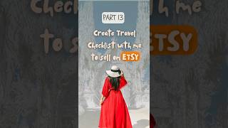 Create Tavel Checklist to Sell on Etsy | Digital Product | A to Z ecommerce #canvatutorial