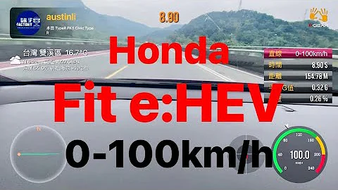Honda Fit e:HEV 0～100km測試 - 天天要聞