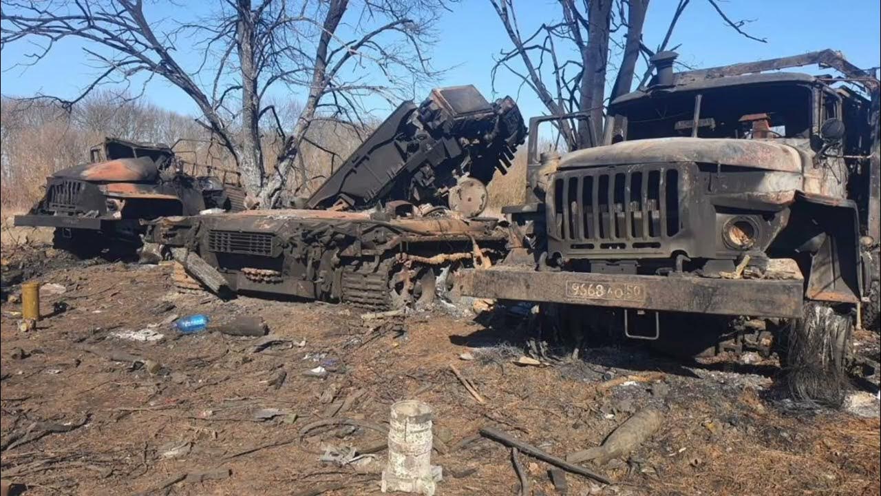 Знищена колона росгвардії під Харковом - YouTube