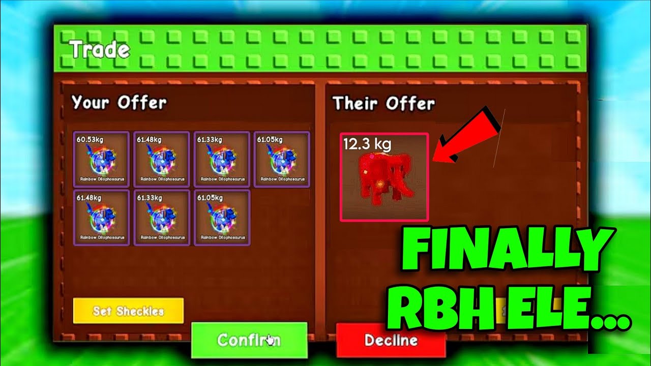 I Traded ALL My RBH Dilos for a RBH Elephant - Was It Worth It? 😱 | Grow a Garden