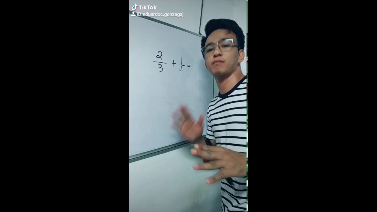 TIKTOK Math Teacher - ADDING AND SUBTRACTING FRACTIONS using Butterfly Method