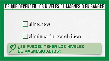 ¿Cuál es la causa del descenso de los niveles de magnesio?