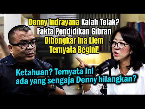 Denny Indrayana Soundly Defeated? The Truth About Gibran's Education Revealed by Ina Liem!