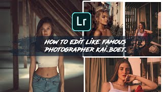 How to edit like famous photographer kai.boet | lightroom mobile | free preset