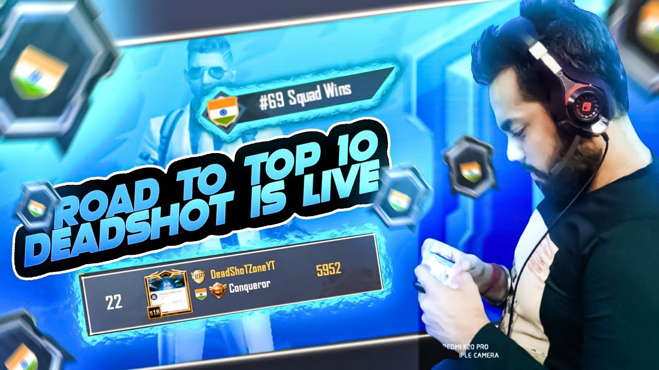 Asia Rank #20 Conqueror is LIVE!! 20 Sec Delay | DEADSHOT GAMING ZONE | PUBGM LIVE STREAM ||