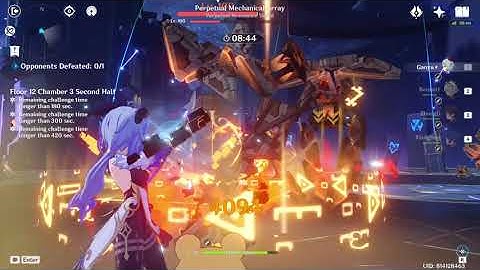 Genshin Impact - Melt Ganyu VS Perpetual Mechanical Array in Spiral Abyss 2.1 Floor 12-3-2