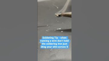 How to tin a wire #soldering #solderingtips