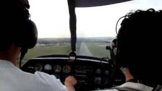 Robin DR-400 landing in Provence