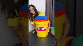 DIY Play-Doh stool that doubles as party decor and seating! 🪑🎉