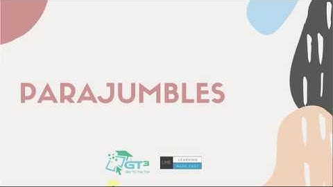 Parajumbles - How to solve parajumble questions? | Verbal Ability | Verbal Reasoning