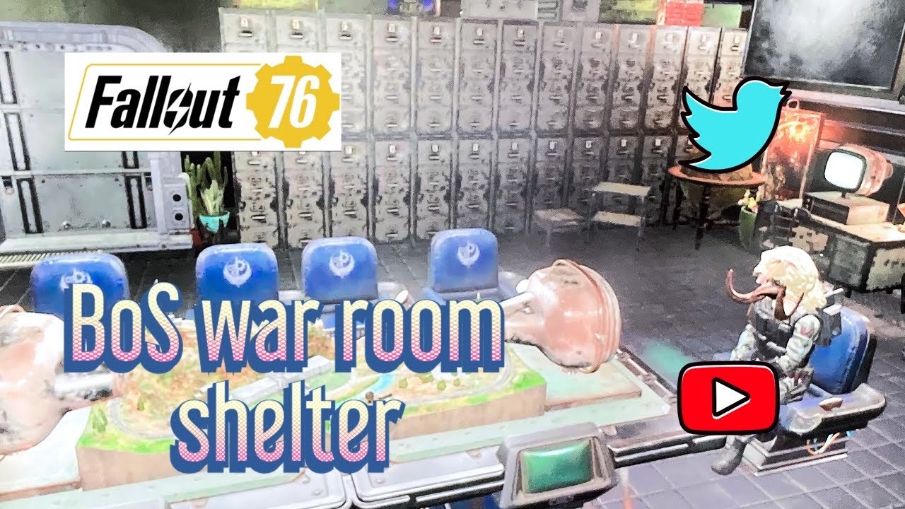 bind jeg er enig Joseph Banks Fallout 76 utility shelter BoS war room - YouTube