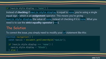Fixing Your JavaScript Function for a Responsive Navbar