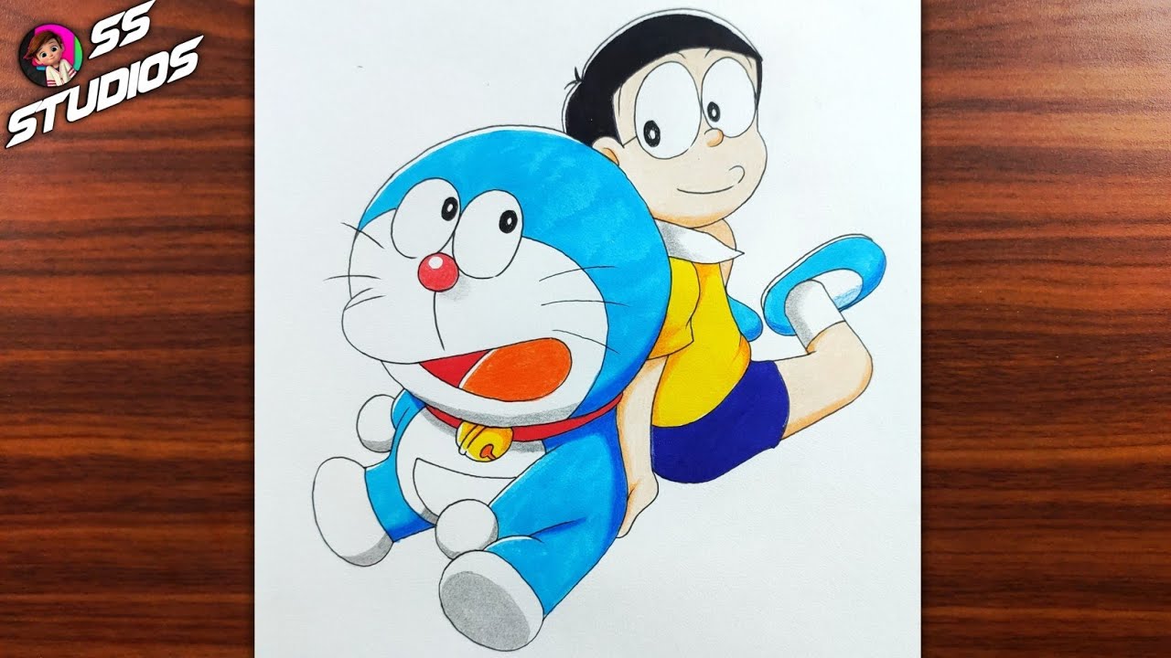 Doraemon  Nobita Watercolor Drawing with little digital touch Artist  jyotiguptaart Leave a comment for doremonnobita  Instagram