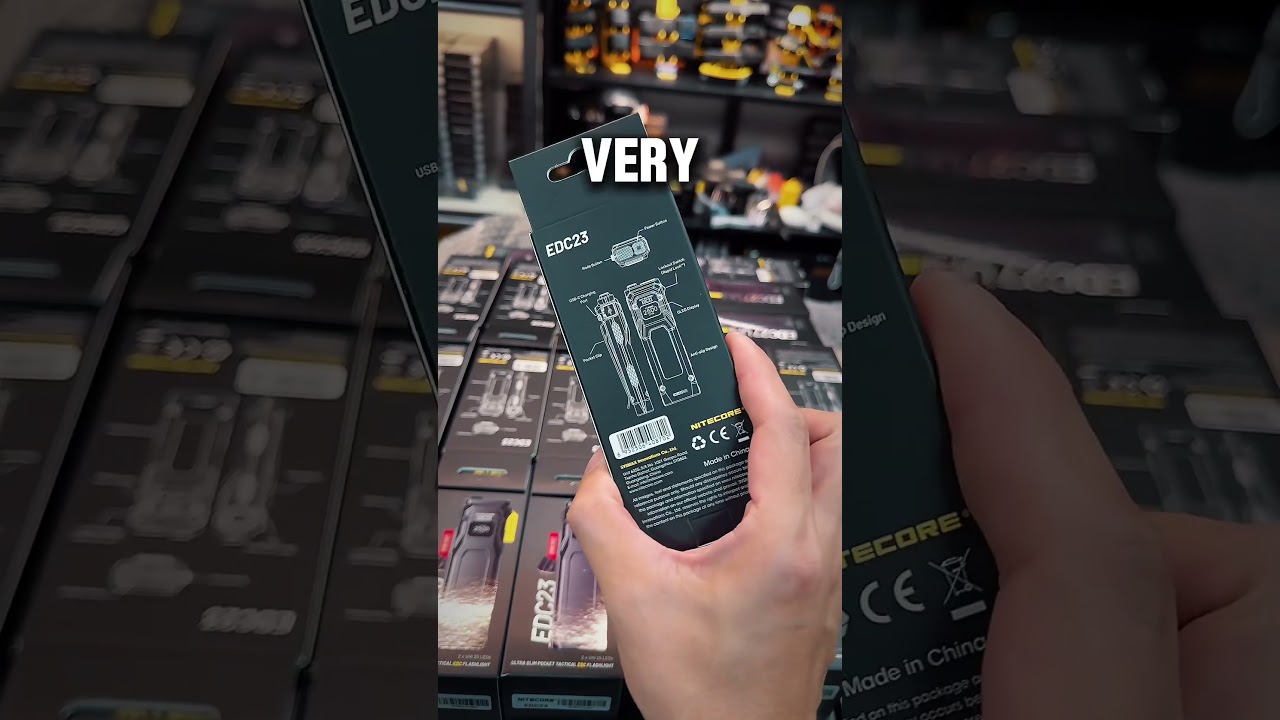Крупное пополнение запасов самого продаваемого фонаря 2025 года — Nitecore EDC23. www.nitecore.sg...