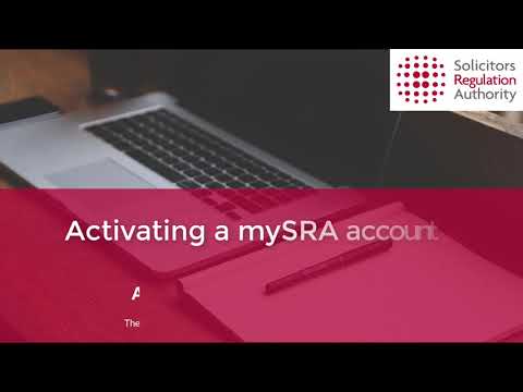 How to activate your mySRA account