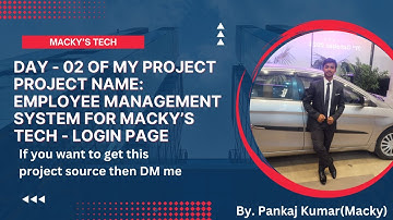 Day-02 Employee Management System Login Page #javaprojects #mackystech #startup #management #viral