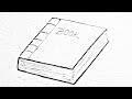 How to draw a book || Drawing of book for beginners