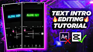 ALONE BOY FF INTRO TUTORIAL IN CAPCUT || HOW TO MAKE TEXT INTRO LIKE @AloneboyFF