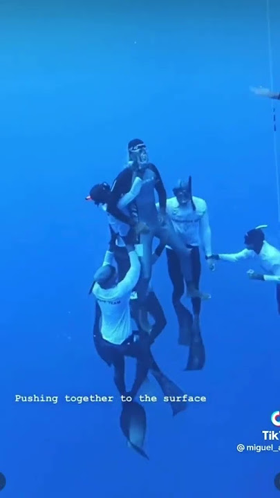 Fast response by safety divers! Good job! 😍🔥Don’t dive alone! #freediving #freediver #blackout
