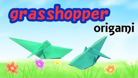 How to Make Easy Origami Insect Grasshopper with 1 Piece of Paper | Summer Craft Ideas for Kids